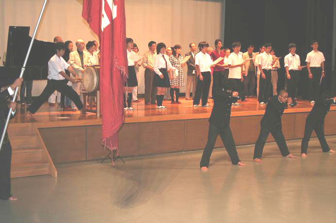 2009年9月23日の校歌祭の練習会風景